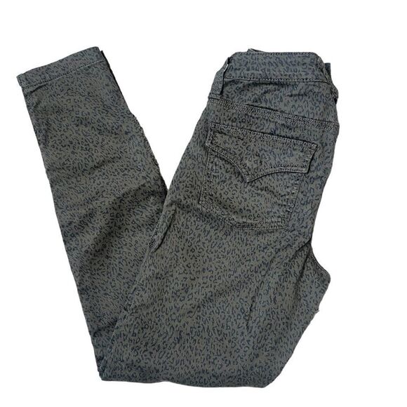 Joie Park Skinny Leopard Green Moto Cargo Ankle Fit Skinny Jeans Size 25 - Picture 9 of 16